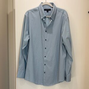 Mizzen+Main Leeward Dress Shirt | XL Trim | Blue